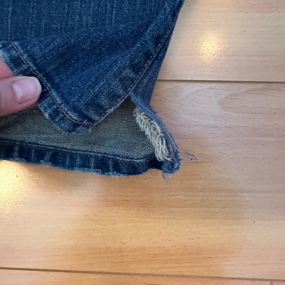 Abercrombie & Fitch Erin stretch blue jeans 10R straight leg low rise vented - Picture 15 of 16